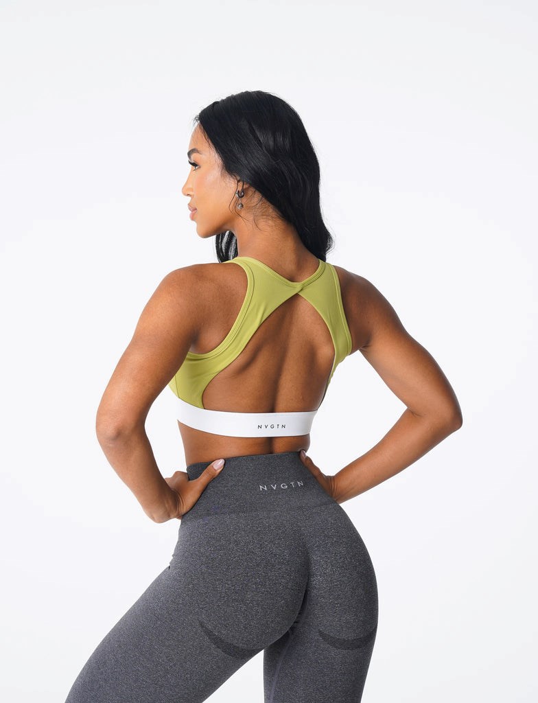 NVGTN Agility Bra Oliwkowe | 43906-LWGU