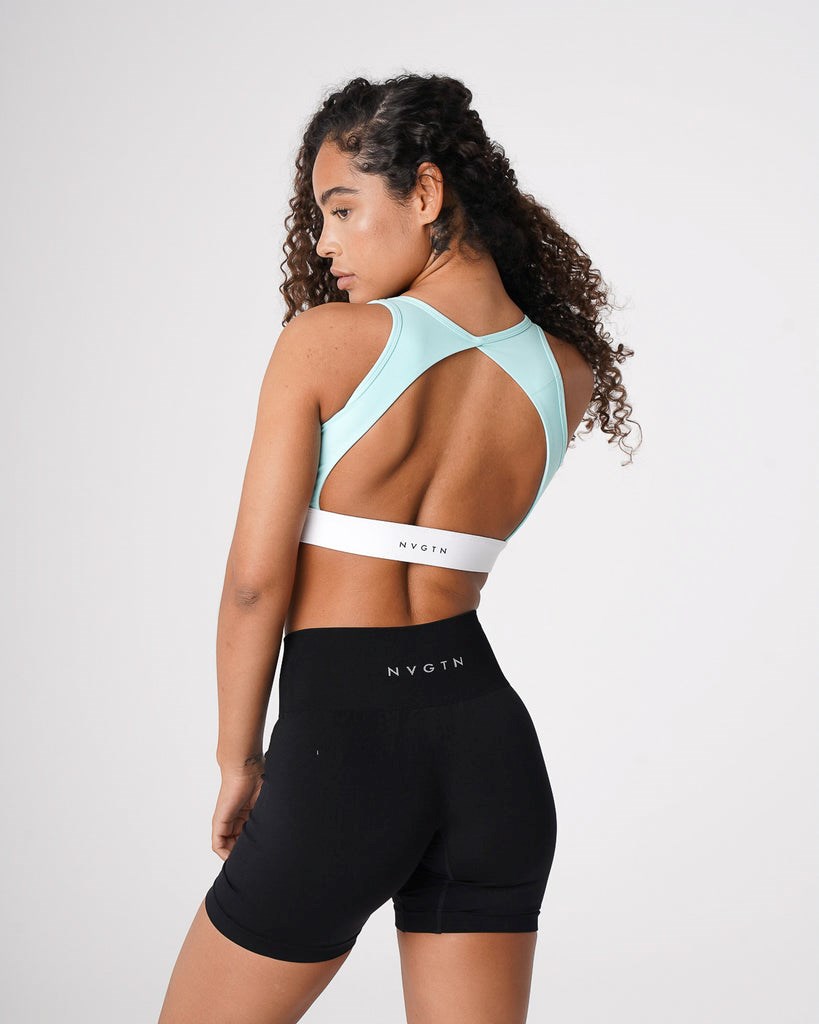 NVGTN Agility Bra Zielone | 69584-NZJY