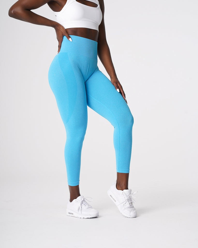 NVGTN Contour Seamless Leggings Aqua | 41069-VKOA