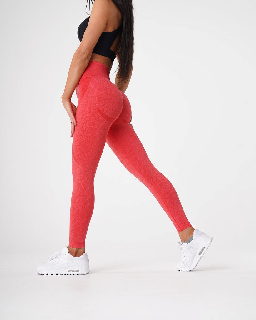 NVGTN Contour Seamless Leggings Candy Apple | 38614-NDWF