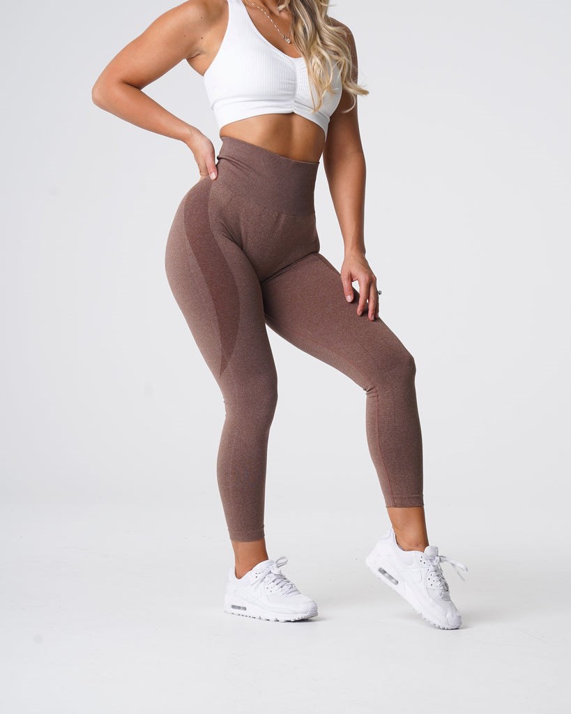 NVGTN Contour Seamless Leggings Cocoa | 62304-WVOG