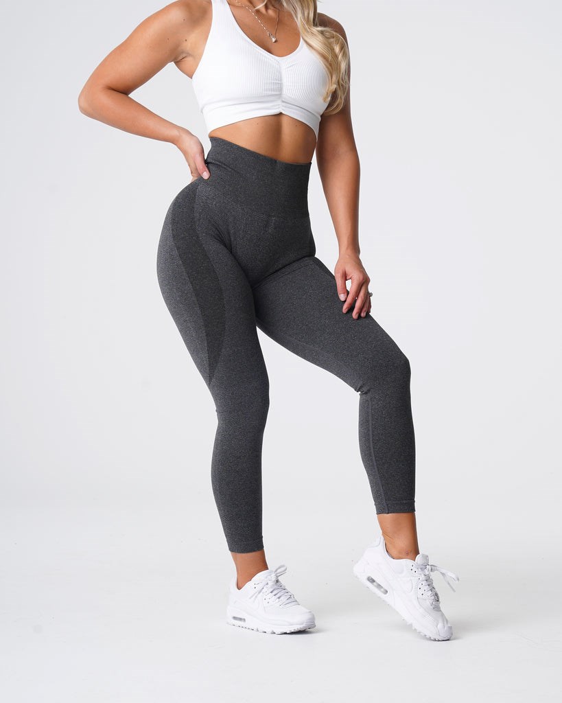 NVGTN Contour Seamless Leggings Czarne | 17045-VLQB