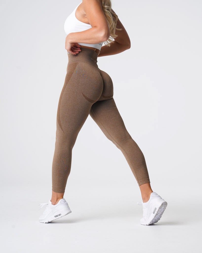 NVGTN Contour Seamless Leggings Mocha | 19742-GOCQ