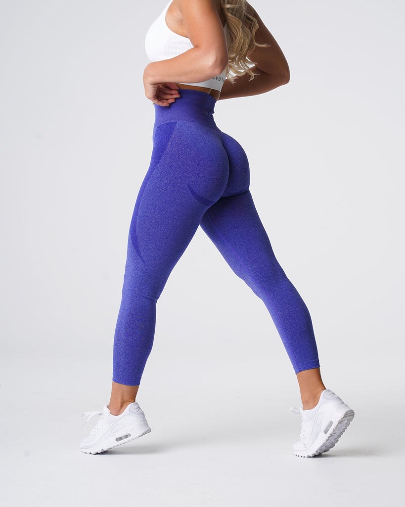 NVGTN Contour Seamless Leggings Niebieskie | 10953-VZDK