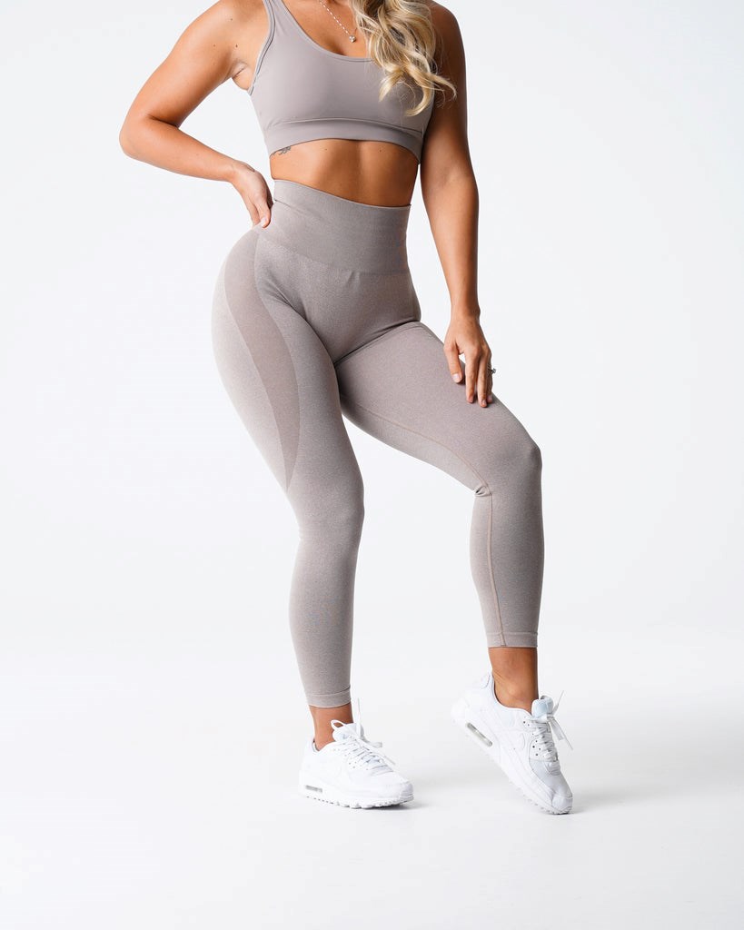 NVGTN Contour Seamless Leggings Taupe | 36427-MELC