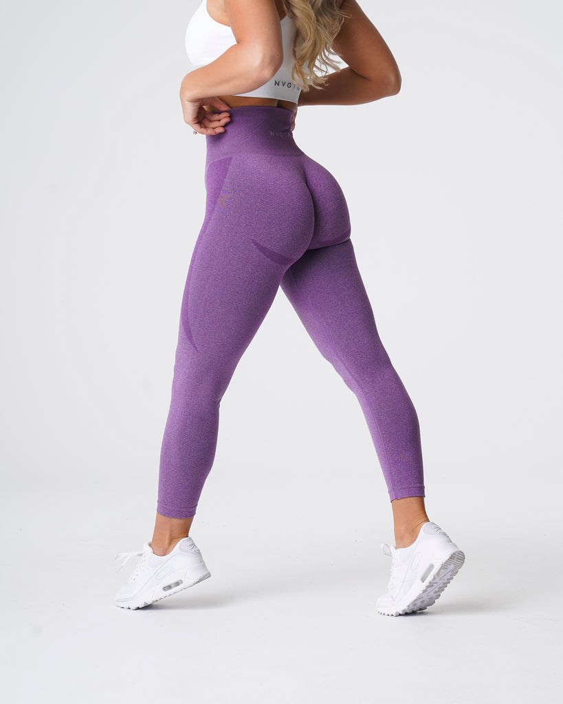 NVGTN Contour Seamless Leggings Violet | 65978-VDTI