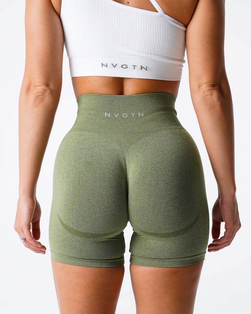 NVGTN Contour Seamless Shorts Meadow | 81526-TQFA