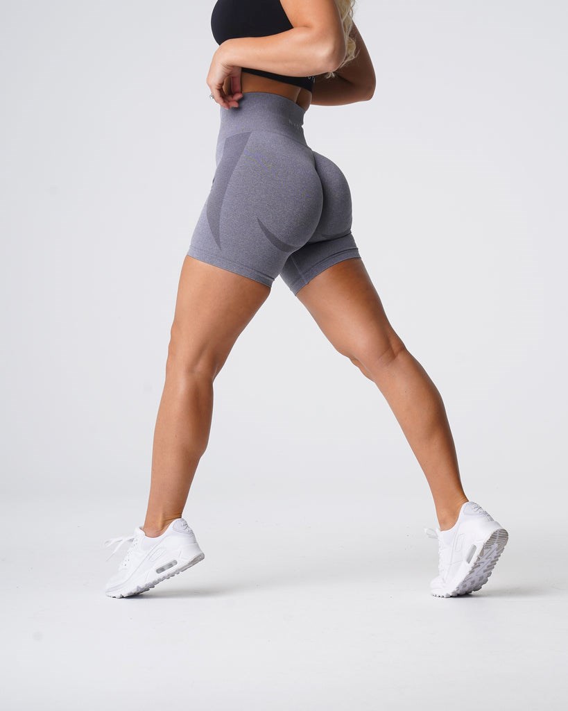 NVGTN Contour Seamless Shorts Szare | 70254-PIQJ