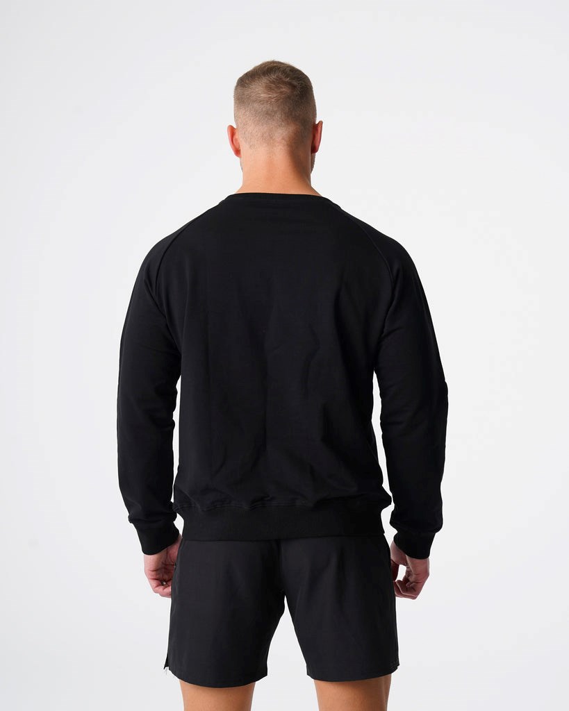 NVGTN Crew Neck Sweatshirt Czarne | 93625-FUMY