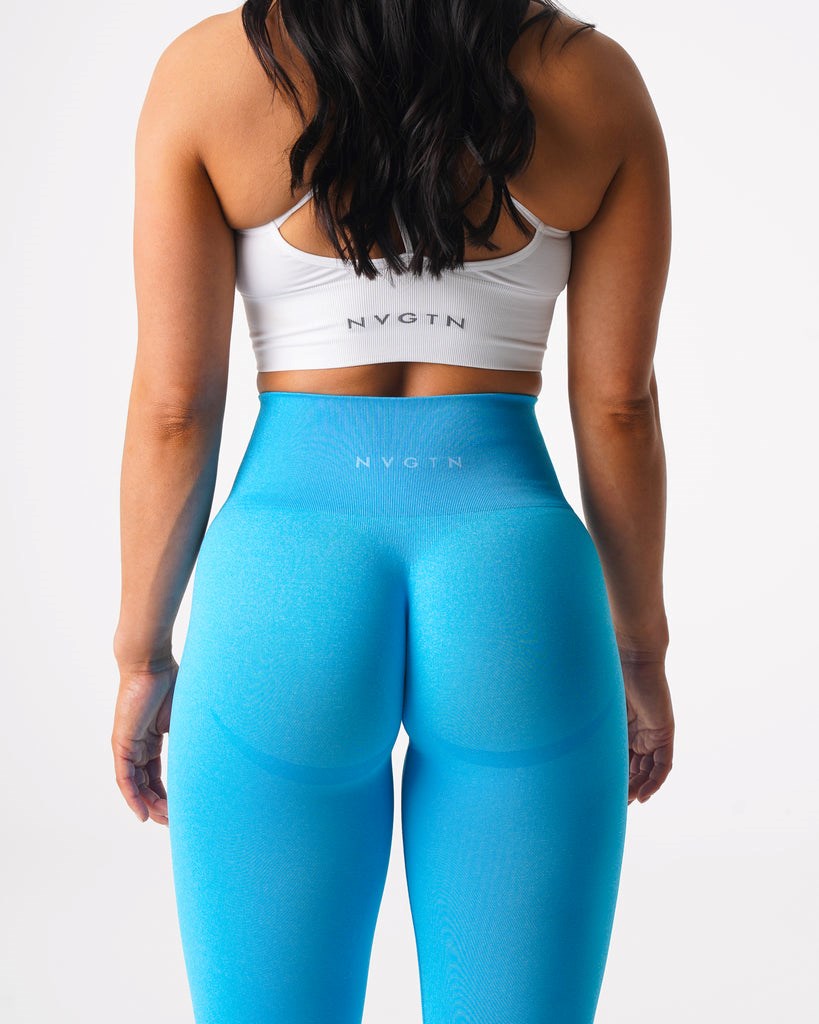 NVGTN Curve Seamless Leggings Aqua | 50426-MLFE