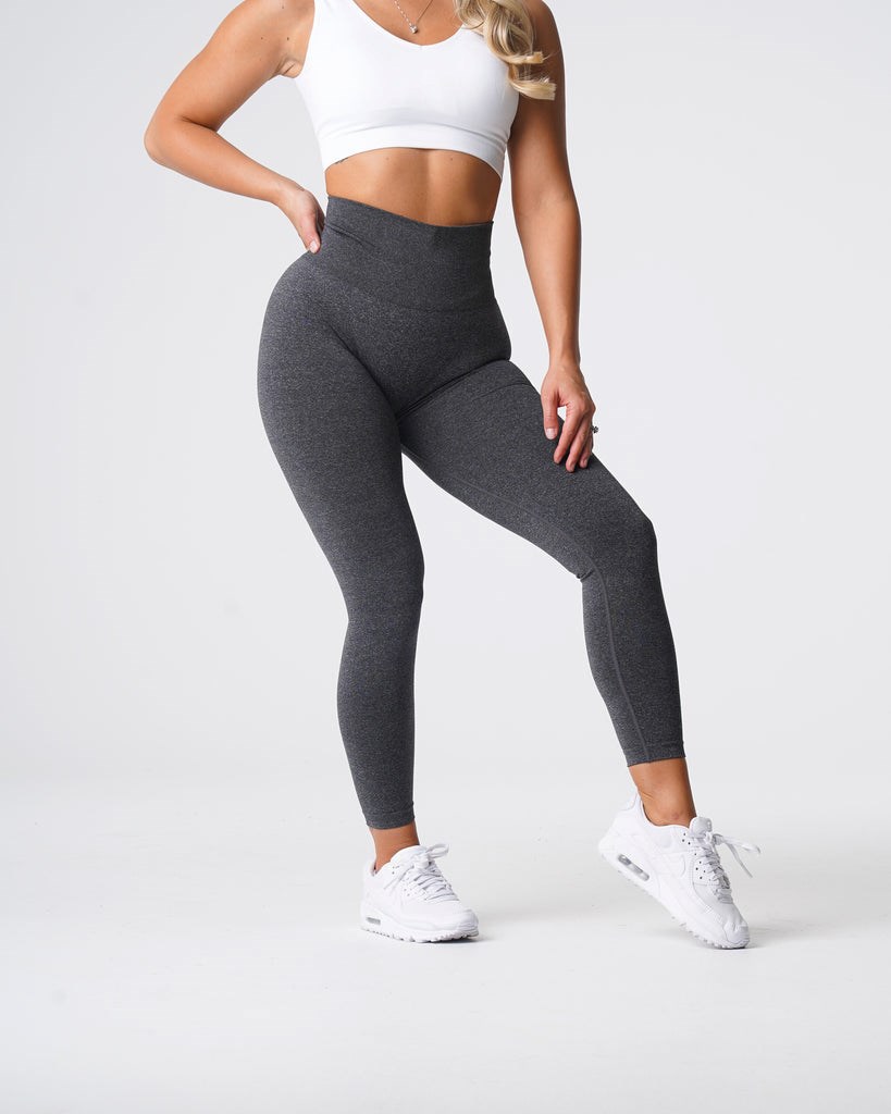 NVGTN Curve Seamless Leggings Czarne | 43025-YCUI