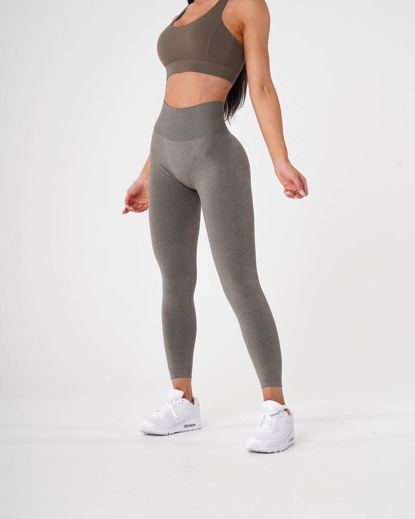 NVGTN Curve Seamless Leggings Khaki Zielone | 41573-OPYX