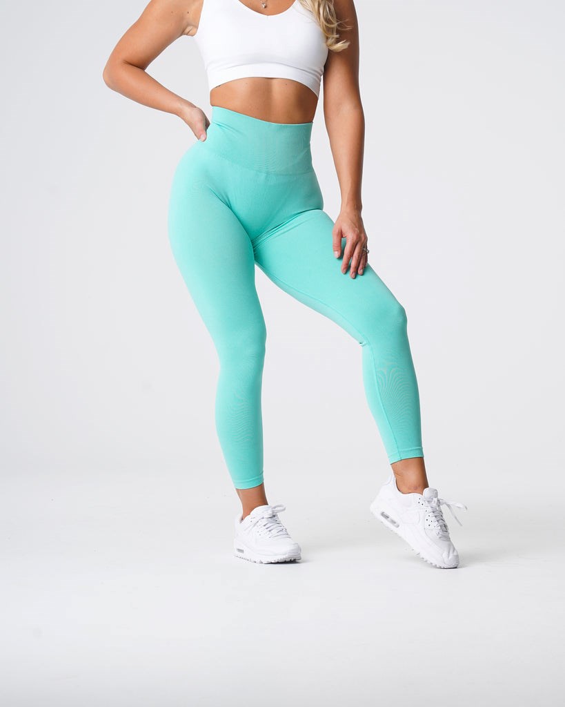 NVGTN Curve Seamless Leggings Mięta | 75620-SPWH