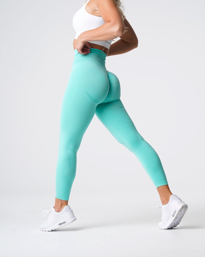 NVGTN Curve Seamless Leggings Mięta | 75620-SPWH