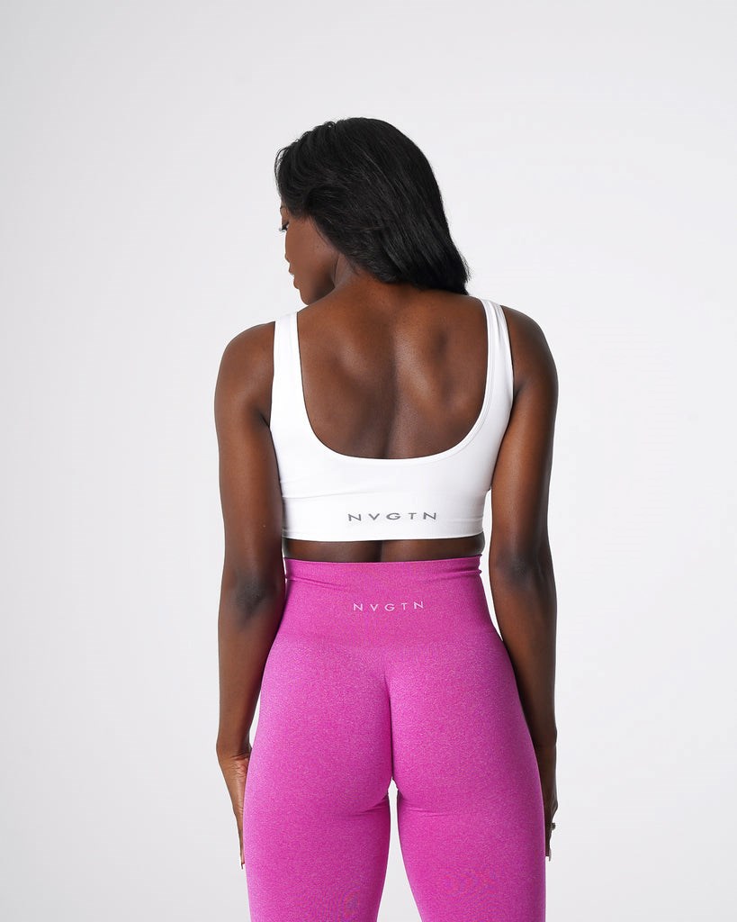 NVGTN Elevate Seamless Bra Białe | 34728-XSER