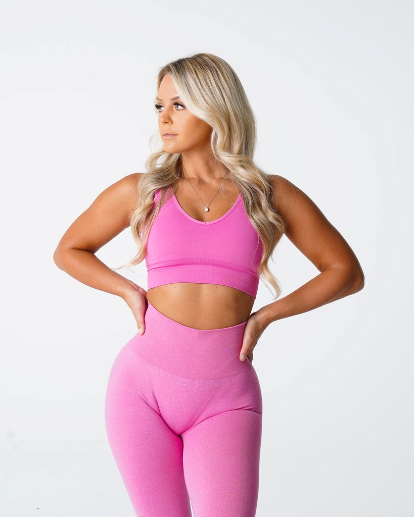 NVGTN Elevate Seamless Bra Różowe | 37125-HYEA