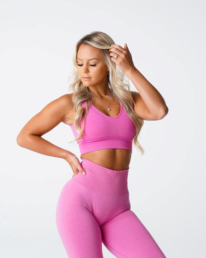 NVGTN Elevate Seamless Bra Różowe | 37125-HYEA