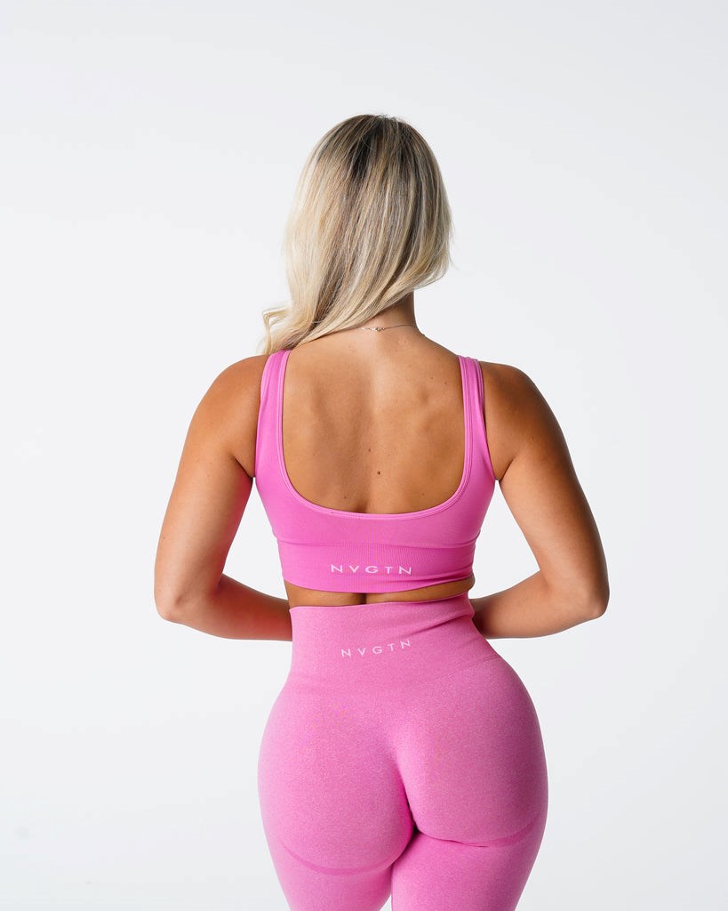 NVGTN Elevate Seamless Bra Różowe | 37125-HYEA