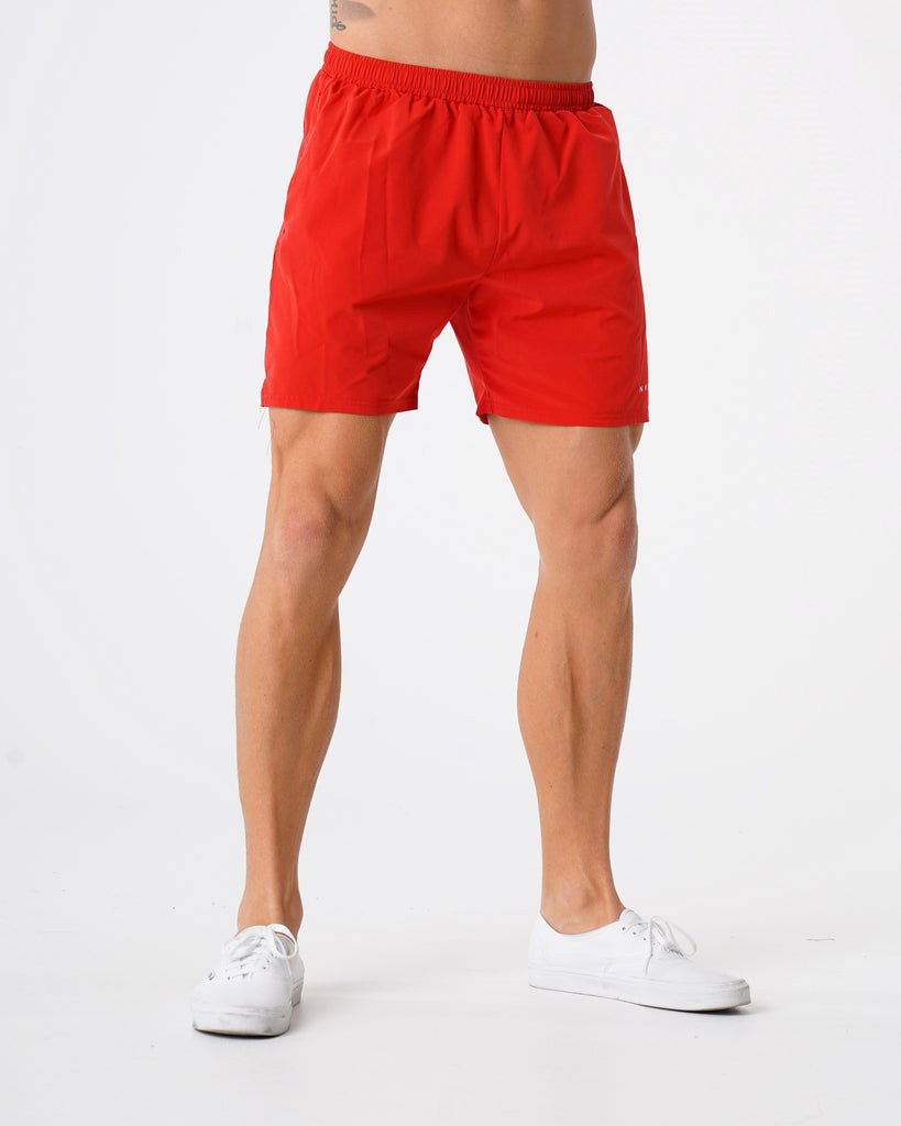 NVGTN Flex Shorts Czerwone | 73608-IPLQ