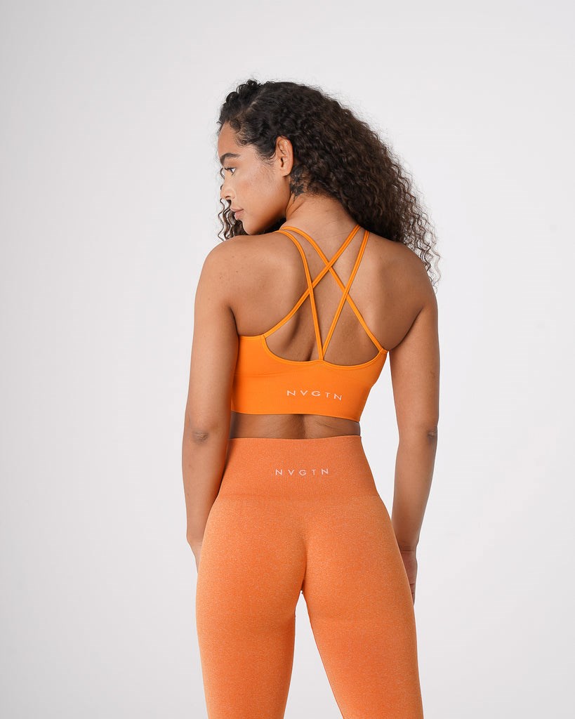 NVGTN Flourish Seamless Bra Clementine | 27963-LVEH