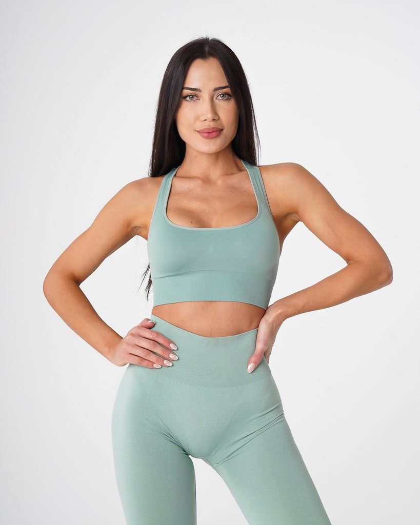 NVGTN Ignite Seamless Bra Zielone | 07812-HQWI