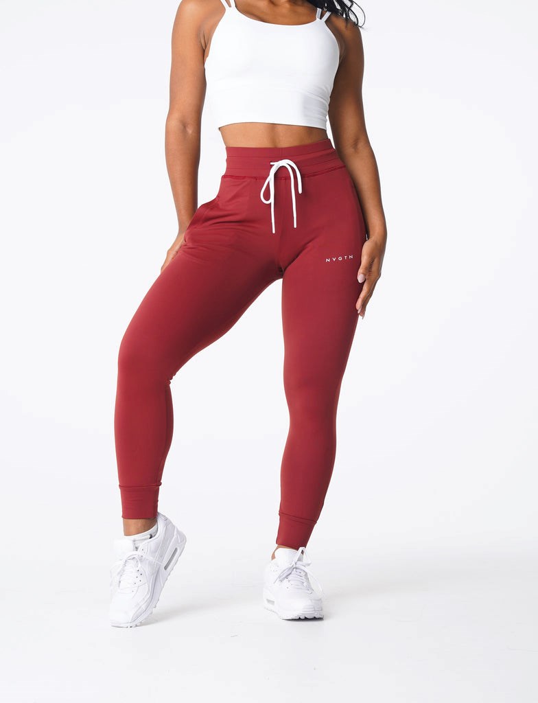 NVGTN Joggers Bordowe | 46890-FGBJ