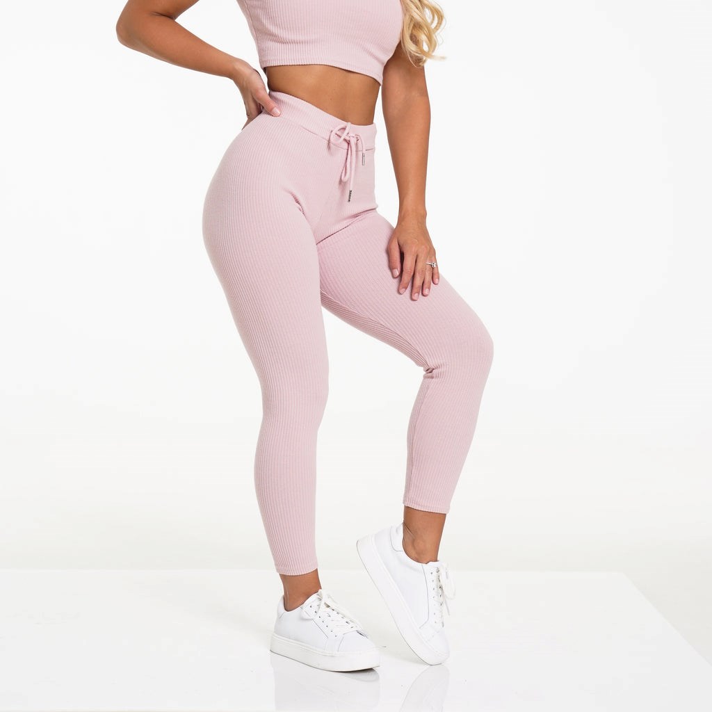 NVGTN Lazy Day Lounge Bottoms Różowe | 59317-ACZY