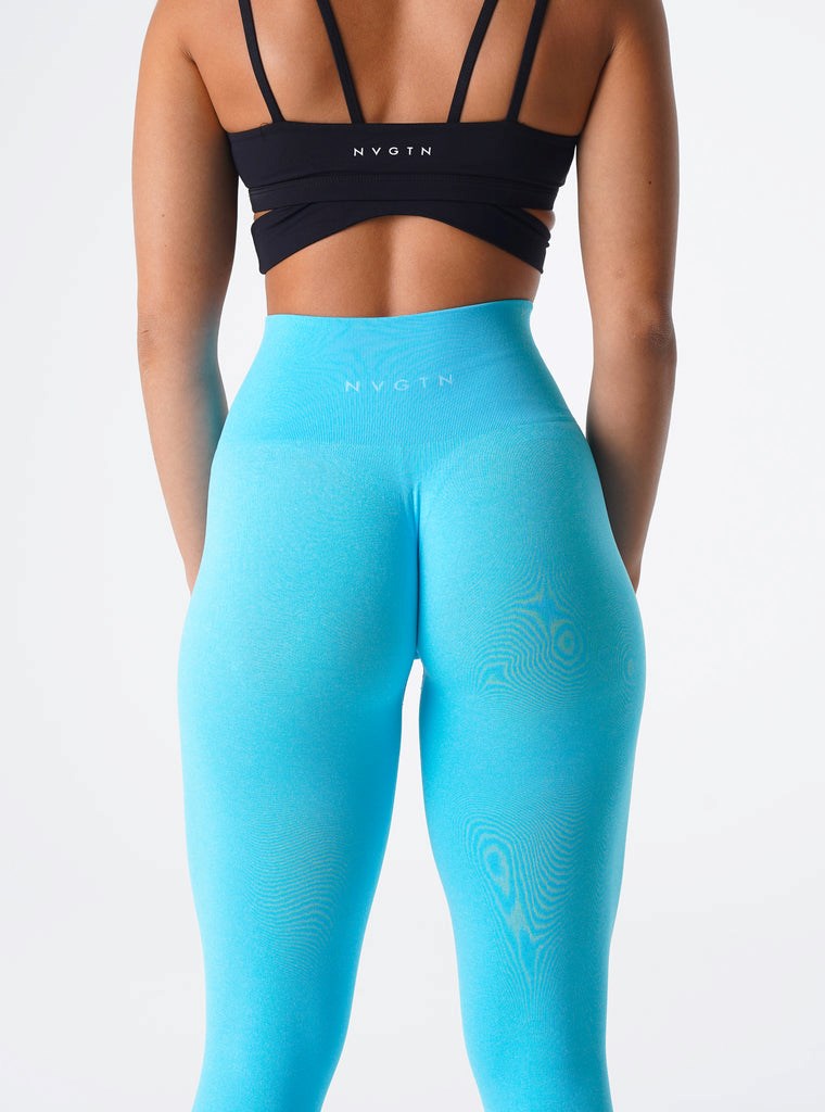 NVGTN NV Seamless Leggings Aqua | 24613-DNCO