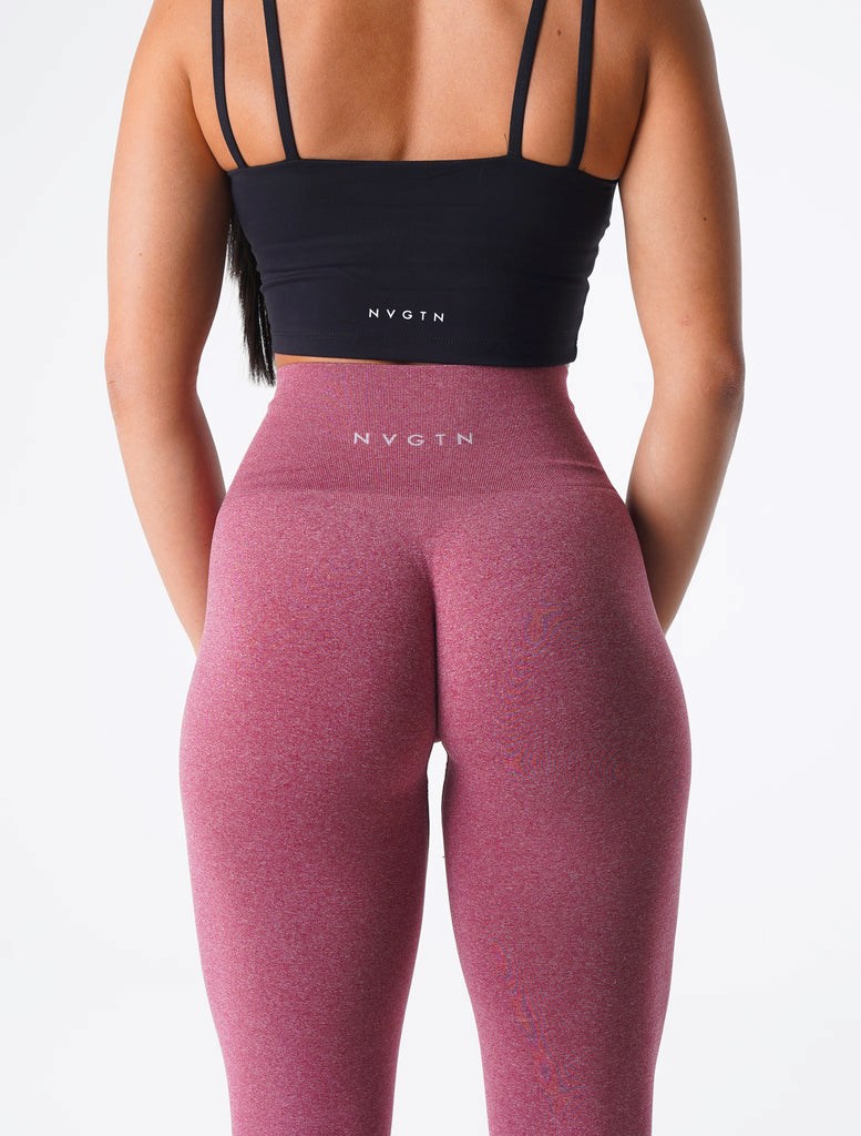 NVGTN NV Seamless Leggings Bordowe | 50427-KTZQ