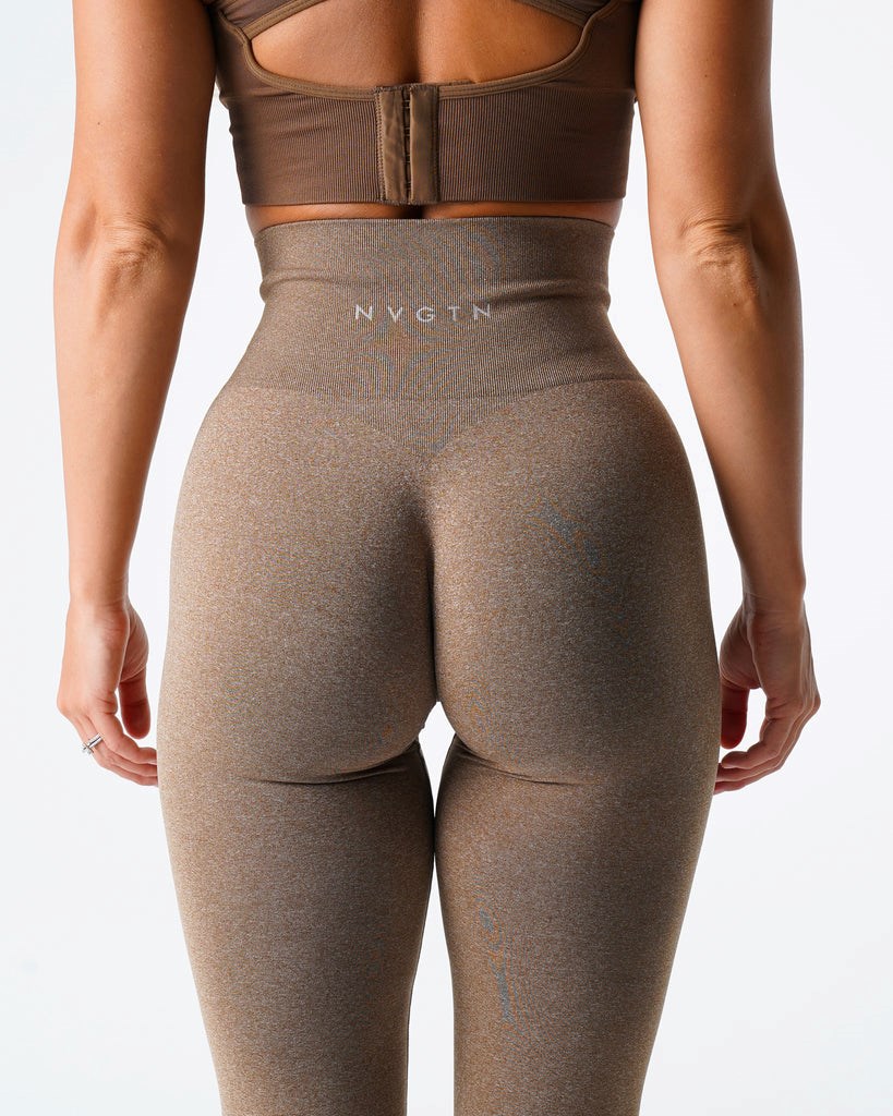 NVGTN NV Seamless Leggings Mocha | 27105-OLGK