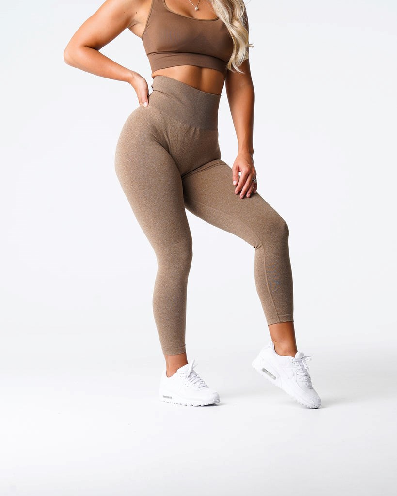 NVGTN NV Seamless Leggings Mocha | 27105-OLGK