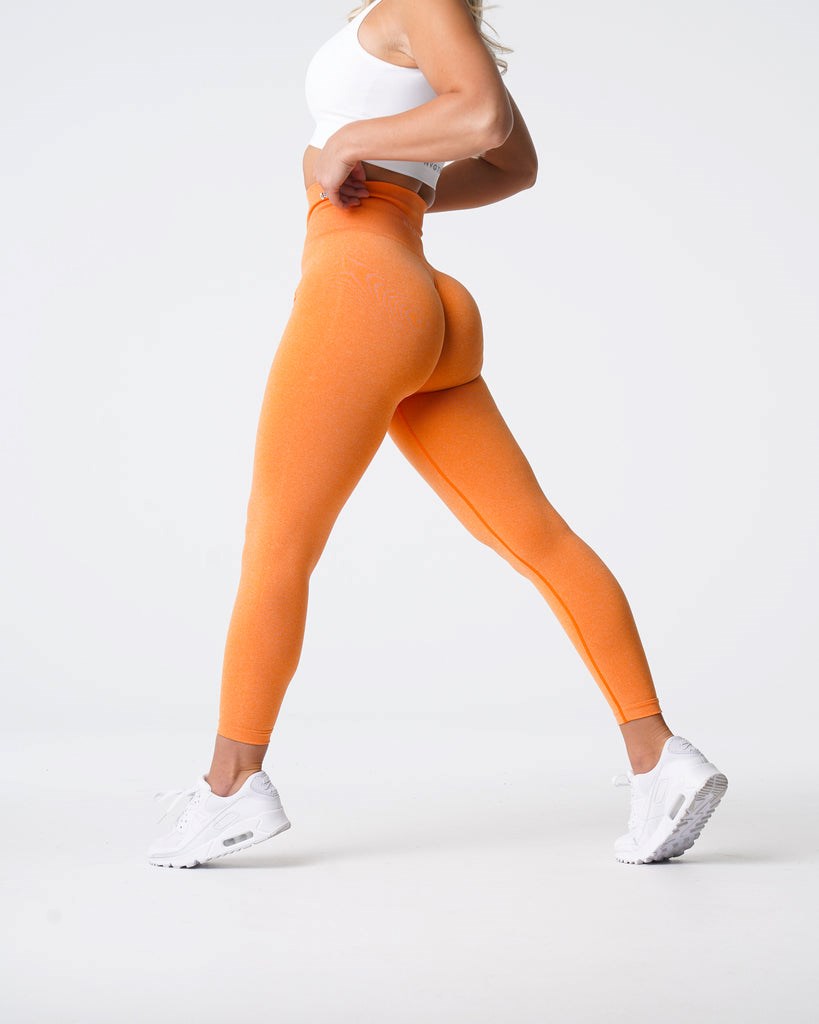 NVGTN NV Seamless Leggings Pomarańczowe | 54608-RTLO