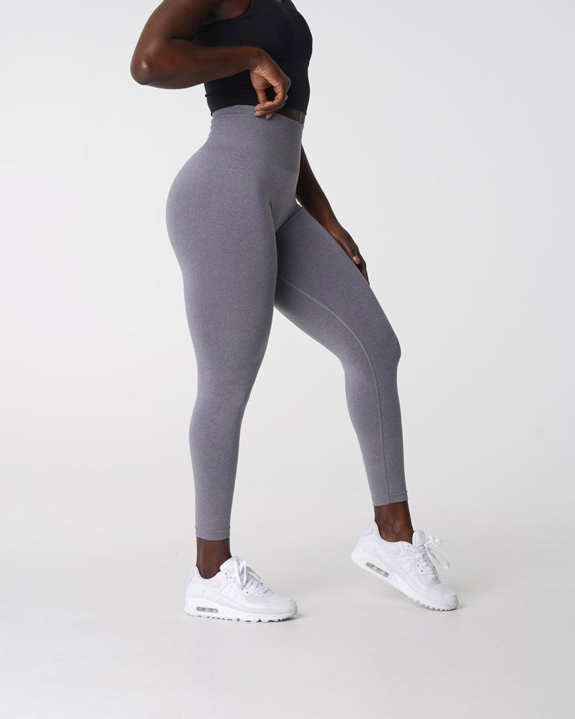 NVGTN NV Seamless Leggings Szare | 64910-ZDBQ