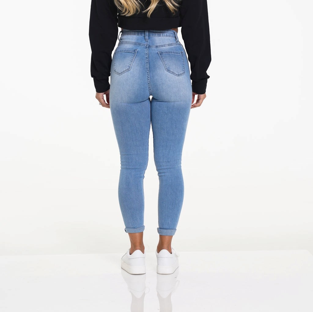 NVGTN Navishape Jeans Głęboka Niebieskie | 06821-UAGI