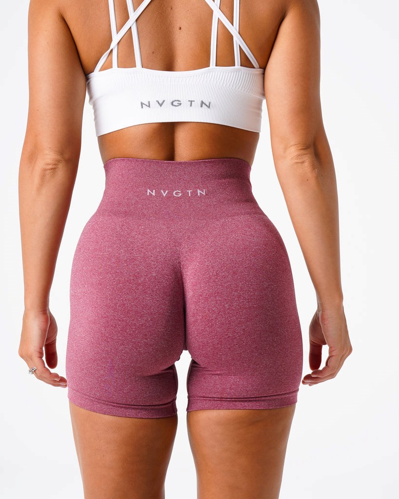 NVGTN Pro Seamless Shorts Bordowe | 10268-PISR