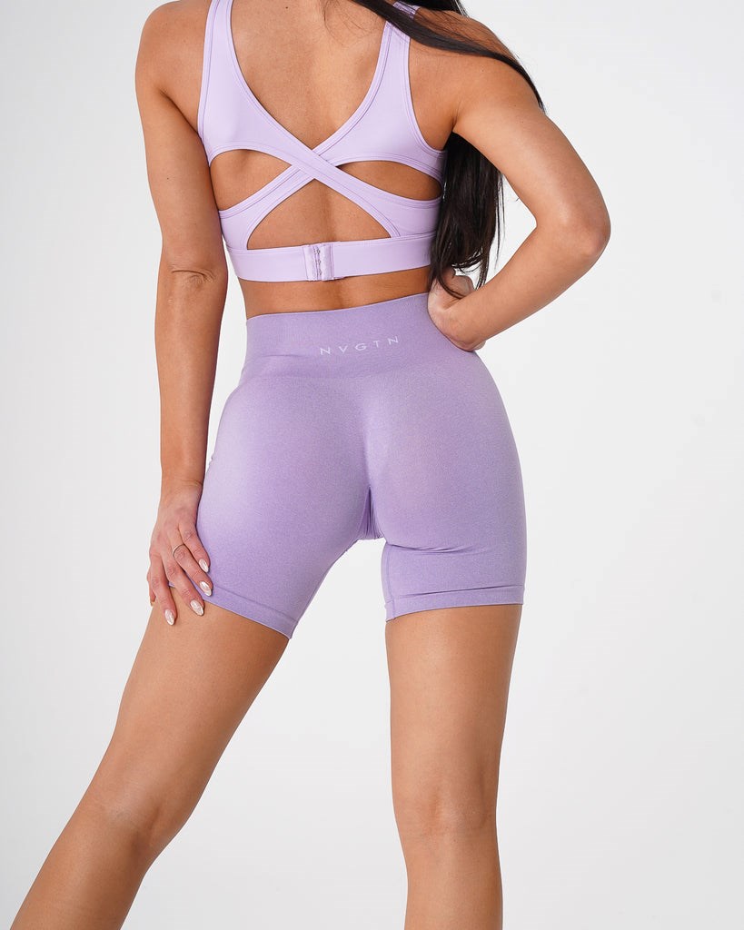 NVGTN Pro Seamless Shorts Lilac | 92530-QPNF