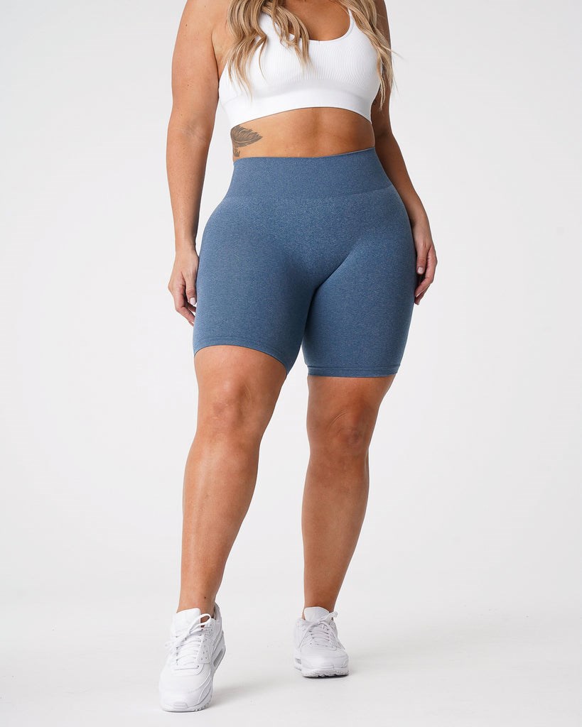 NVGTN Pro Seamless Shorts Niebieskie | 49628-NSXQ