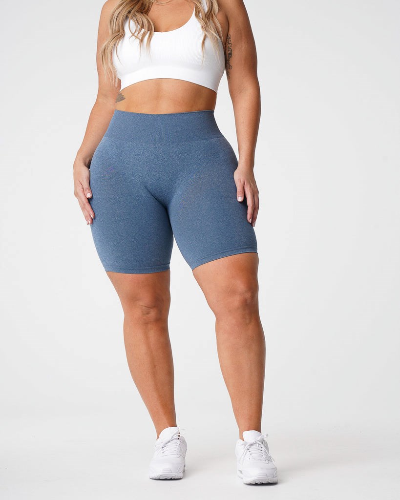 NVGTN Pro Seamless Shorts Niebieskie | 49628-NSXQ