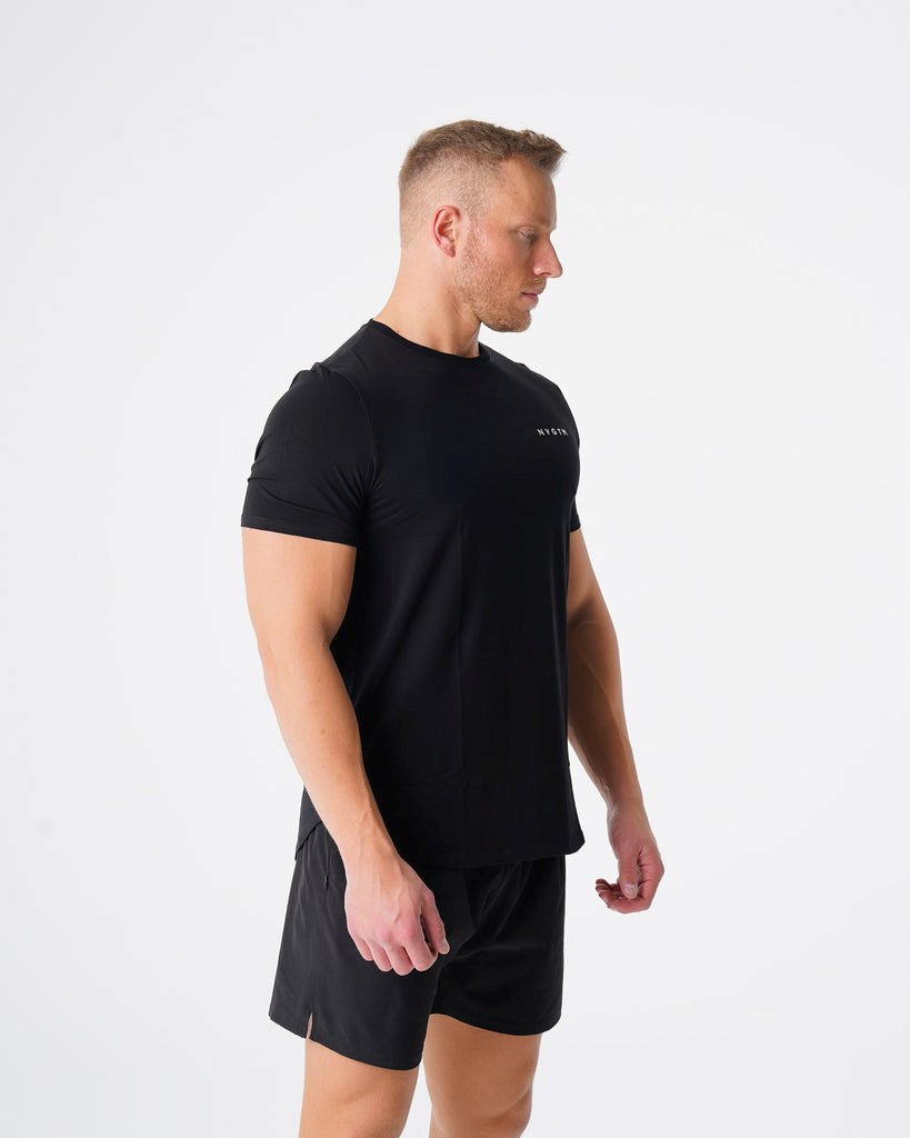 NVGTN Pulse Fitted Tee Czarne | 76943-THSB