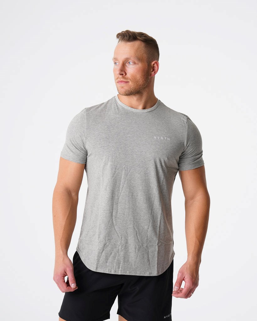 NVGTN Pulse Fitted Tee Szare | 70425-UWSA