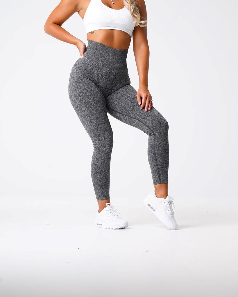 NVGTN Scrunch Seamless Leggings Czarne | 79014-AKLM