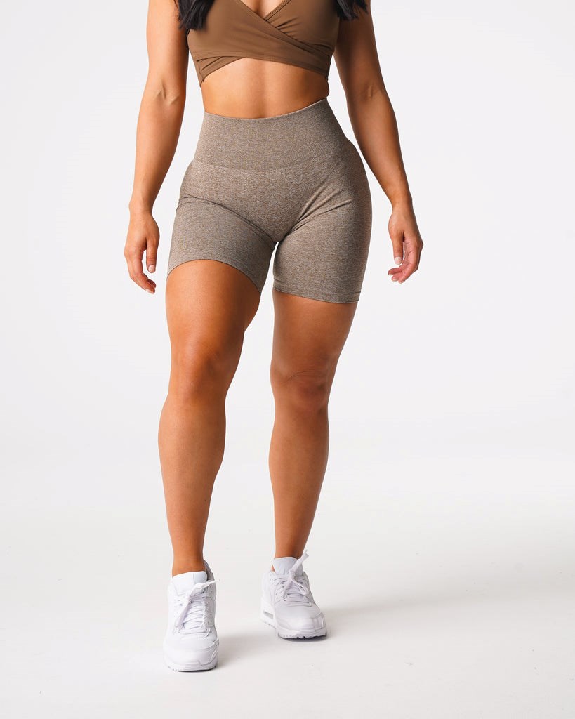 NVGTN Scrunch Seamless Shorts Mocha | 07428-EOAN