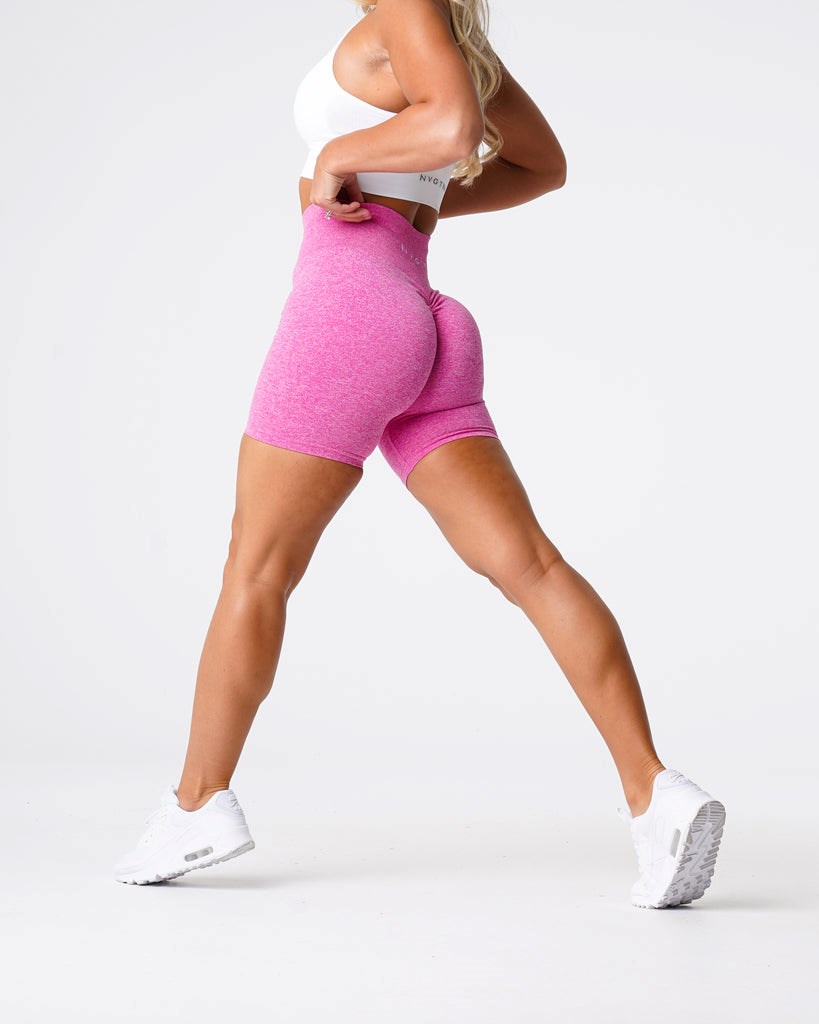 NVGTN Scrunch Seamless Shorts Różowe | 57481-IUEC