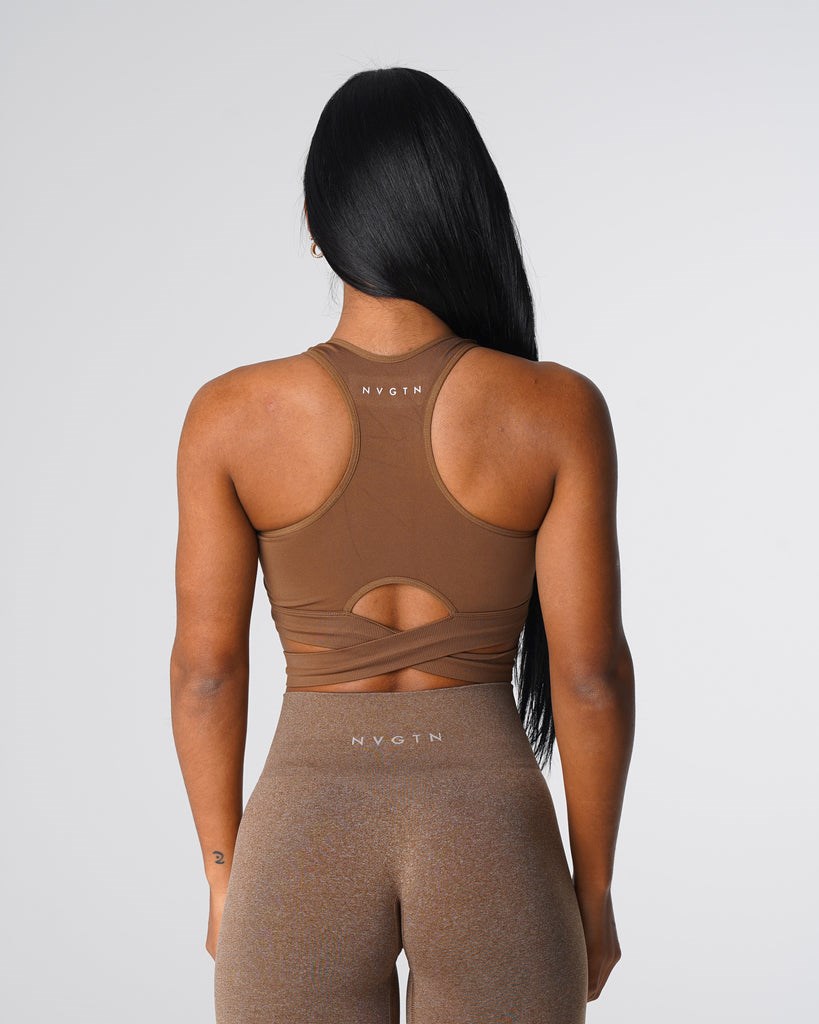 NVGTN Sculpt Seamless Bra Top Mocha | 05876-PUVA