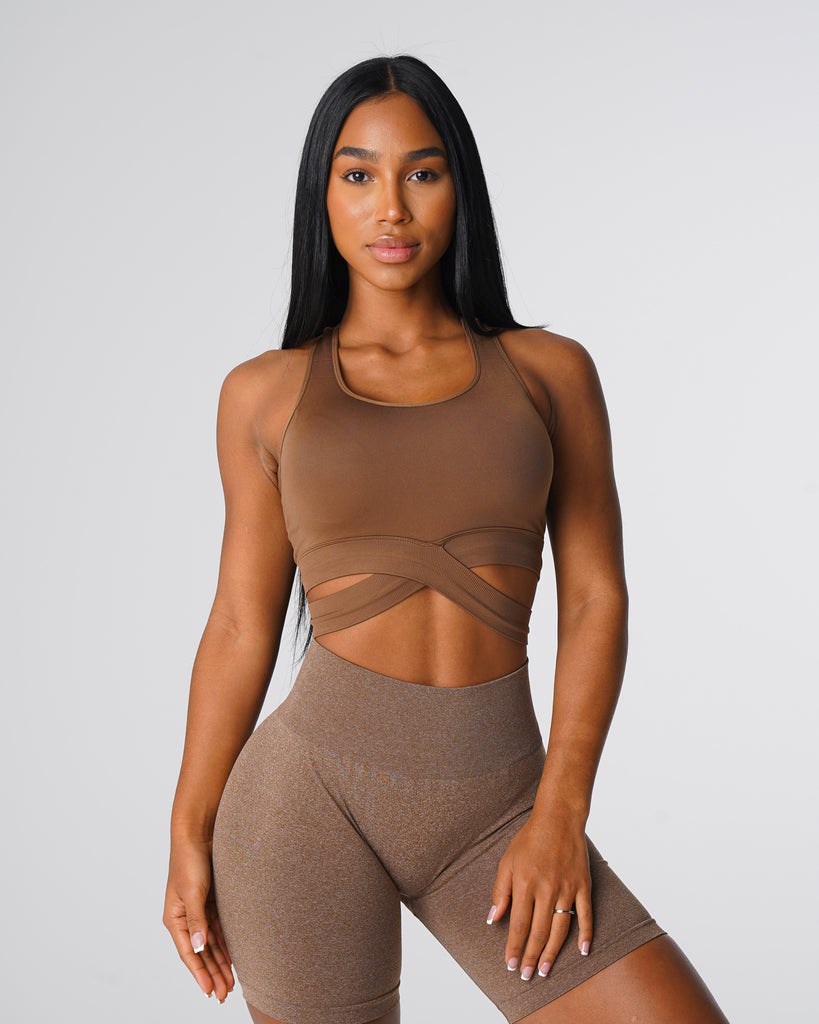 NVGTN Sculpt Seamless Bra Top Mocha | 05876-PUVA