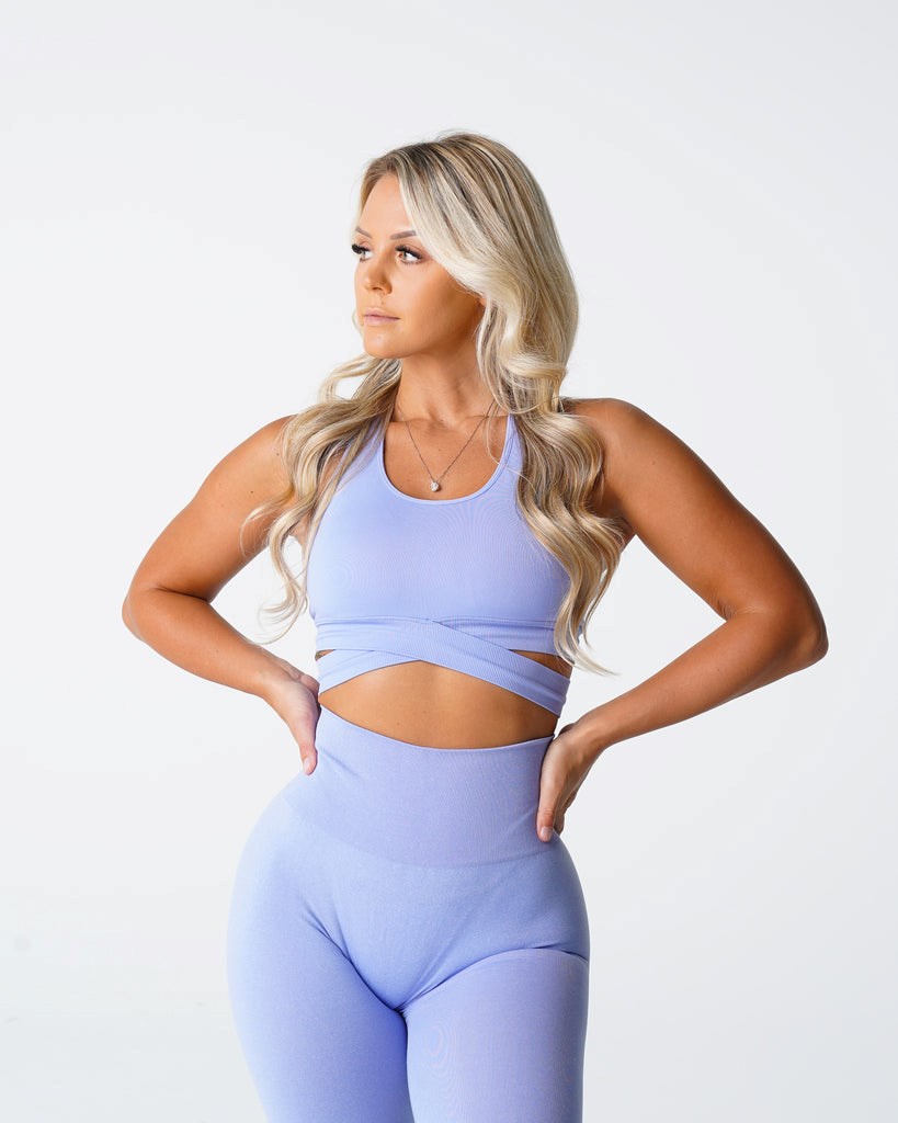 NVGTN Sculpt Seamless Bra Top Periwinkle | 06829-FOJS