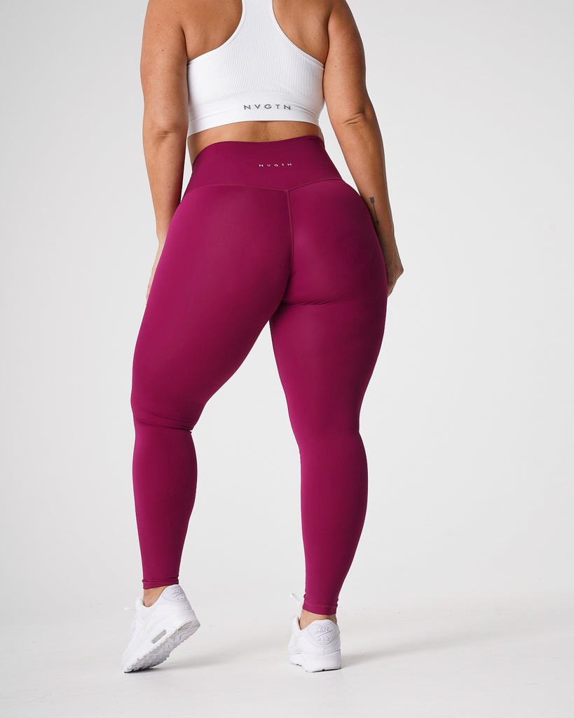 NVGTN Signature 2.0 Leggings Berry | 85732-SUER