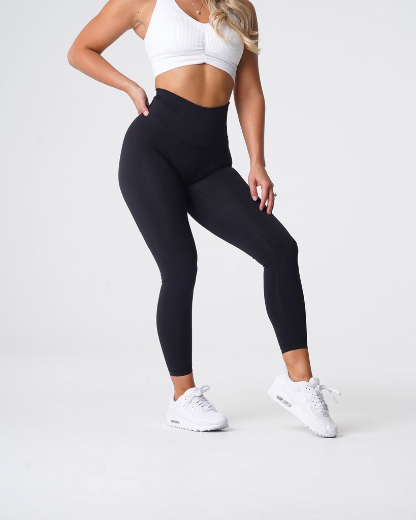 NVGTN Signature 2.0 Leggings Czarne | 51672-GMQI