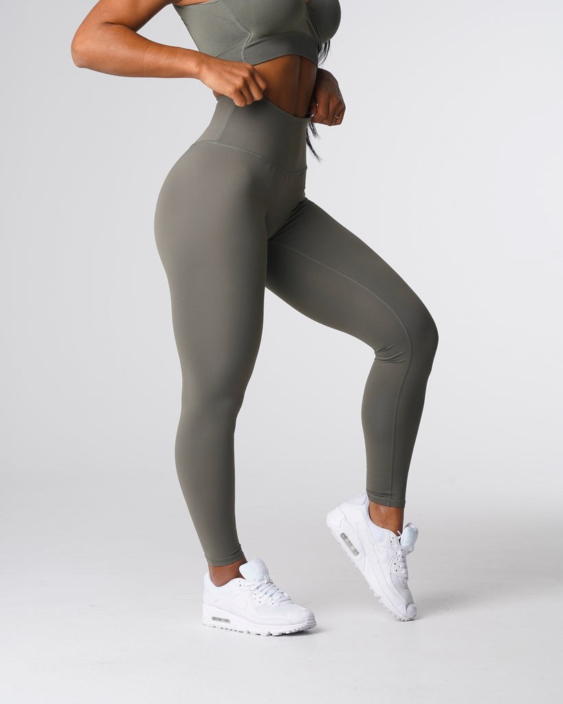 NVGTN Signature 2.0 Leggings Khaki Zielone | 47580-IGVK