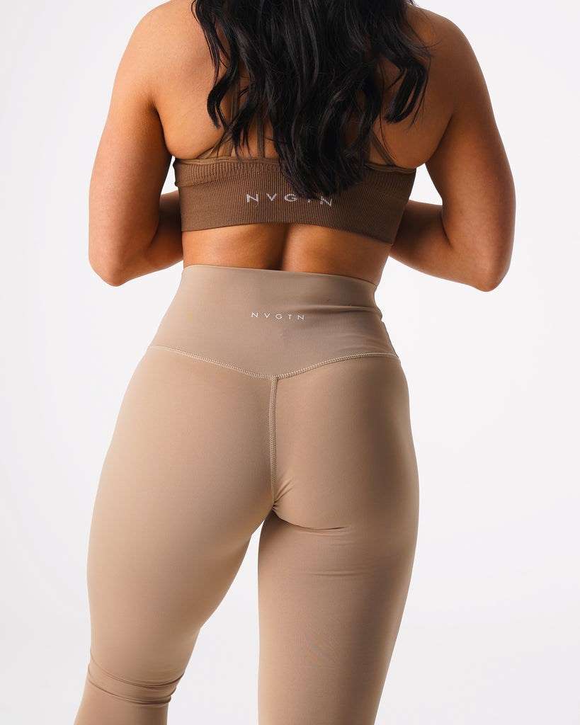 NVGTN Signature 2.0 Leggings Latte | 98467-AXRQ